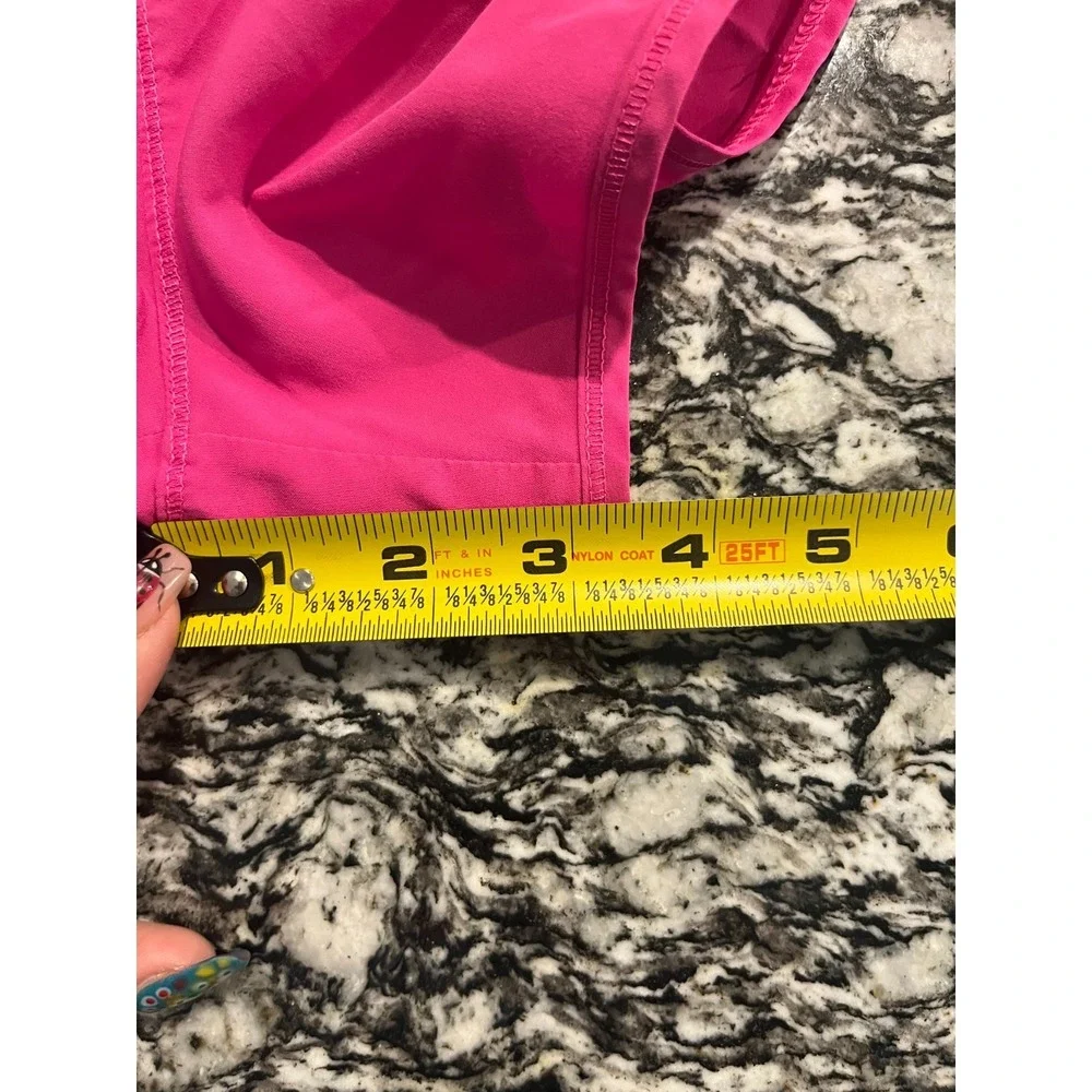 All in Motion Run Shorts‎ Girls L (10/12) Pink Perfect Fit Dolphin Hem Workout